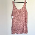 BP NWT  by Nordstrom Button Front Allison Dress in Tan Pink Floral - 3X Photo 6