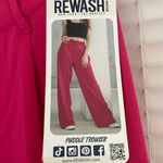 REWASH  Puddle Trouser Pleated Wide Leg Pink Size Small Photo 3