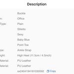 SheIn Baby Blue Heels Photo 3