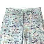 Talbots The Weekend Chino Pants Blue Nautical Tropical Vacation Print Size 12 Photo 5