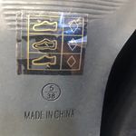 Truffle Collection  chunky black block heel open toe women’s‎ size 7 38 Photo 6