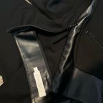 Anne Fontaine Carl Black Vegan Leather Contrast Leggings Pants Sz 40 Size M Photo 13