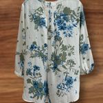NYDJ Sheer Floral Pintuck Blouse in Morganza Photo 7