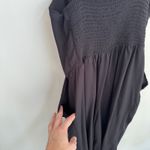 Old Navy  Wide Leg Black Knit Jumpsuit Sz Medium Sleeveless Photo 4