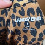 Lands' End Animal Print Long Sleeve Dress Black Photo 6