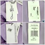 Oscar de la Renta Lame Column Gown Maxi Dress Metallic Lavender 6 NWT Photo 4