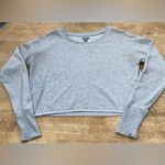 Aerie  Women’s Size Small Light‎ Gray Long Sleeve Crop Sweat Shirt Photo 1