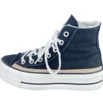 Converse Chuck Taylor All Star Raw Edge Black Platform High Top Sneakers Sz 5.5 Photo 0