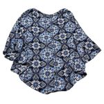 Stoosh  Blue Patterned Women's Top XL Photo 1