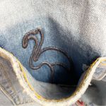 Sandrine Rose Embroidered Boyfriend Jeans Size 28 | 6 Handmade in LA Boho Chic Blue Photo 9