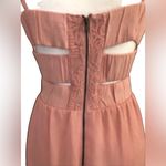 Princess Vera wang cut out back raw hem dress in peach size 9 juniors NWOT Pink Photo 2