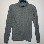 Athleta  Black Gray Long Sleeve Turtleneck Shirt Outdoor Mockneck Women's size XS Photo 0
