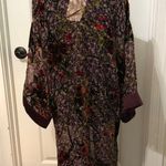 Band of Gypsies XS/S Kimono Floral Print Sheer Long Sleeve Purple & Burgundy NWT Photo 7