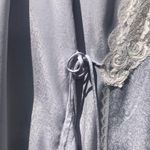 Christian Dior Vintage  Lingerie Robe Light Blue Lace Petite Photo 9