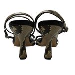 Coach  Women’s Kelsey Snake‑Embossed Leather Sandals - Size 8.5 Photo 7