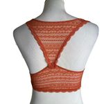 Victoria's Secret  Floral Lace Bralette Women Size‎ S Rust Orange Loungewear Photo 8