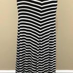 BCBGMAXAZRIA MAXAZRIA Black & White Striped Maxi Skirt Size XL Photo 7