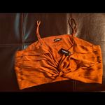 EXPRESS NWT  Satin Twist Front Cropped Cami Photo 2