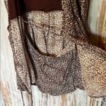 Urban Outfitters  UO Brown / Burgundy and White Floral Romper Photo 5