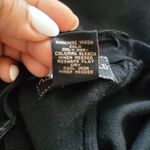 Allegra Gold Black Lace Up Back Sweater S Photo 8