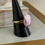 Gold Baroque Freshwater pearl ring Multiple Photo 1