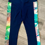 Cacique Swim by  Women's Blue Capri Swim Leggings Photo 0