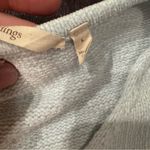 Soft Surroundings  V-Neck Sweater - Light Blue, Beige, Pink, Dark Gray | Size L Photo 2