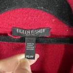 Eileen Fisher Merino Wool Red Easy Unstructured Blazer Sweater Size PS Designer Photo 4
