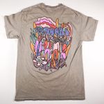 The Doors Band Mushroom Light Grey Gray Graphic Distressed Tee Size Medium Green Photo 1