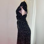 Reformation  Orchid Maxi Dress Black Galactic Plunging V Neck
Wrap Size 2 Photo 9