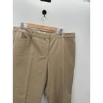 Michael Kors Khaki Dress Pants Women 18W Gramercy Fit Cotton Stretch Trousers Photo 4