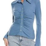 C/MEO COLLECTIVE  First Dance Top Knit Long Sleeve Blue Size Medium NWT Photo 0