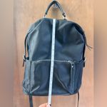 Women’s Backpack with Faux Leather Straps Black Photo 6