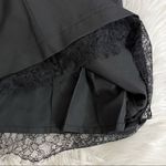 Bar III  Black Lace Trim Mini Dress Photo 8