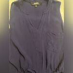 Lulus  navy blue tie waist dress Photo 1