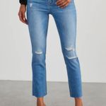 Vervet Women's V2151 Size 30 Blue High Rise Distressed Slim Straight Denim EUC Photo 0