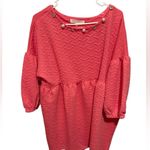 Simply Southern XL NWT Coral Textured Women's dress with Pearl Accents Photo 0