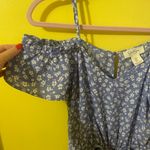 Jessica Simpson  Blue and White Floral Top Photo 1