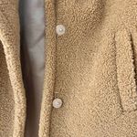 French Connection  Teddy Sherpa Peacoat Oversized Jacket in Light Brown Size XS Photo 4