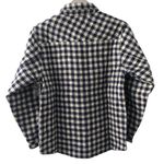 Nordstrom Sisstr Revolution Navy Blue Checkin Along Woven Jacket Shacket Photo 1