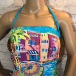 Anne cole  Beach Print 1 Piece Strapless Swimsuit S Photo 0