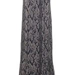 R & M Collec. Womens Size 16 Black Taupe Glitter Lace Keyhole Mermaid Gown Dress Photo 0