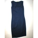 New Womens 6 NWT Designer Mary Jane Italy 40 Dress Dark Blue Sleeveless Navy Photo 3