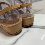 Gabor Womens Tan Leather Low Wedge Sandals US Sz 9 Strappy Comfort Festival Boho Brown Photo 3