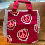 Victoria's Secret Retro Victoria’s Secret Pink Peace and Love Themed Tote Bag Photo 1