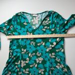 Susan Graver  Floral V-Neck Blouse Sz Large Stretch Tropical Resort Vacation Boho Photo 8