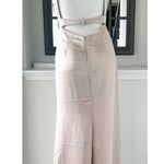NEW Lovely High Neck Backless Maxi Dress With Slim Belt, Champagne Size 2, $242 Gold Photo 6