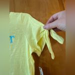 Talbots  Summer Time Crewneck T-Shirt Tee Embroidered Tie Cuff Sleeve PM Medium Photo 6