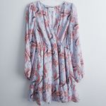 Anthropologie Jun & Ivy Paisley Ruffle Long Sleeve Mini Dress Photo 1