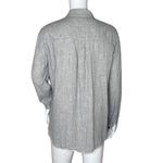 Massimo Dutti Shirt Women Medium Gray Button Up Neutral Office Career Minimalist Photo 3